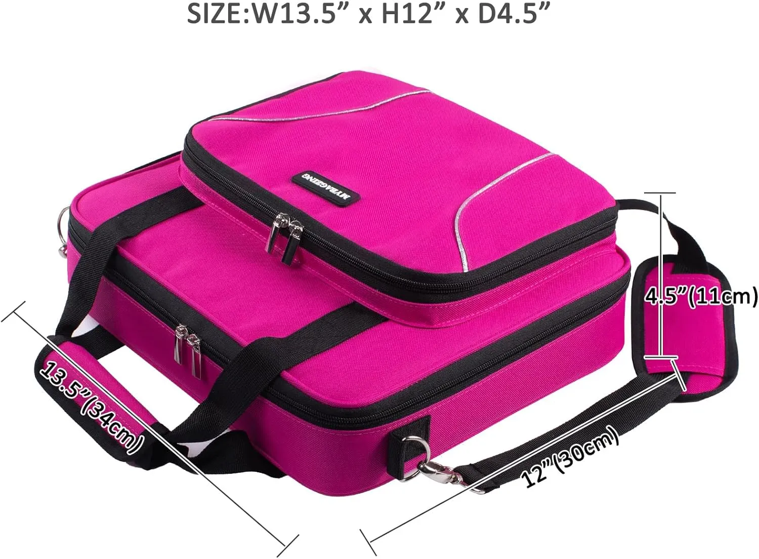 | Large Embroidery Project Bag - Cross Stitch Supplies Organizer - Embroidery Kits Bag - Storage & Organizer for Floss, Loops