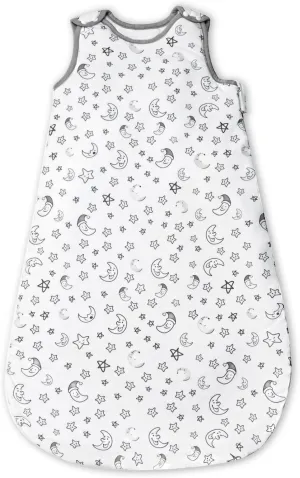 100% Cotton Baby Sleep Sack 1.5 Tog, Soft Newborn Sleeping Bag, Infant & Toddler Wearable Blanket for Boys & Girls 0-6 Months, 2-Way Zipper Sleepsack (Size S)