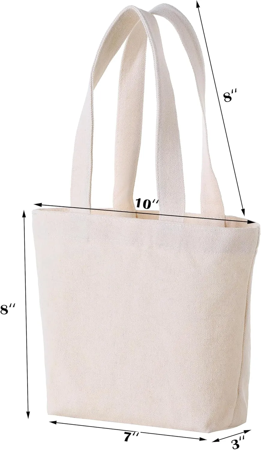 1083 Inch Canvas Tote Bags for Kids - Mini Gift Bags for Painting & Crafts
