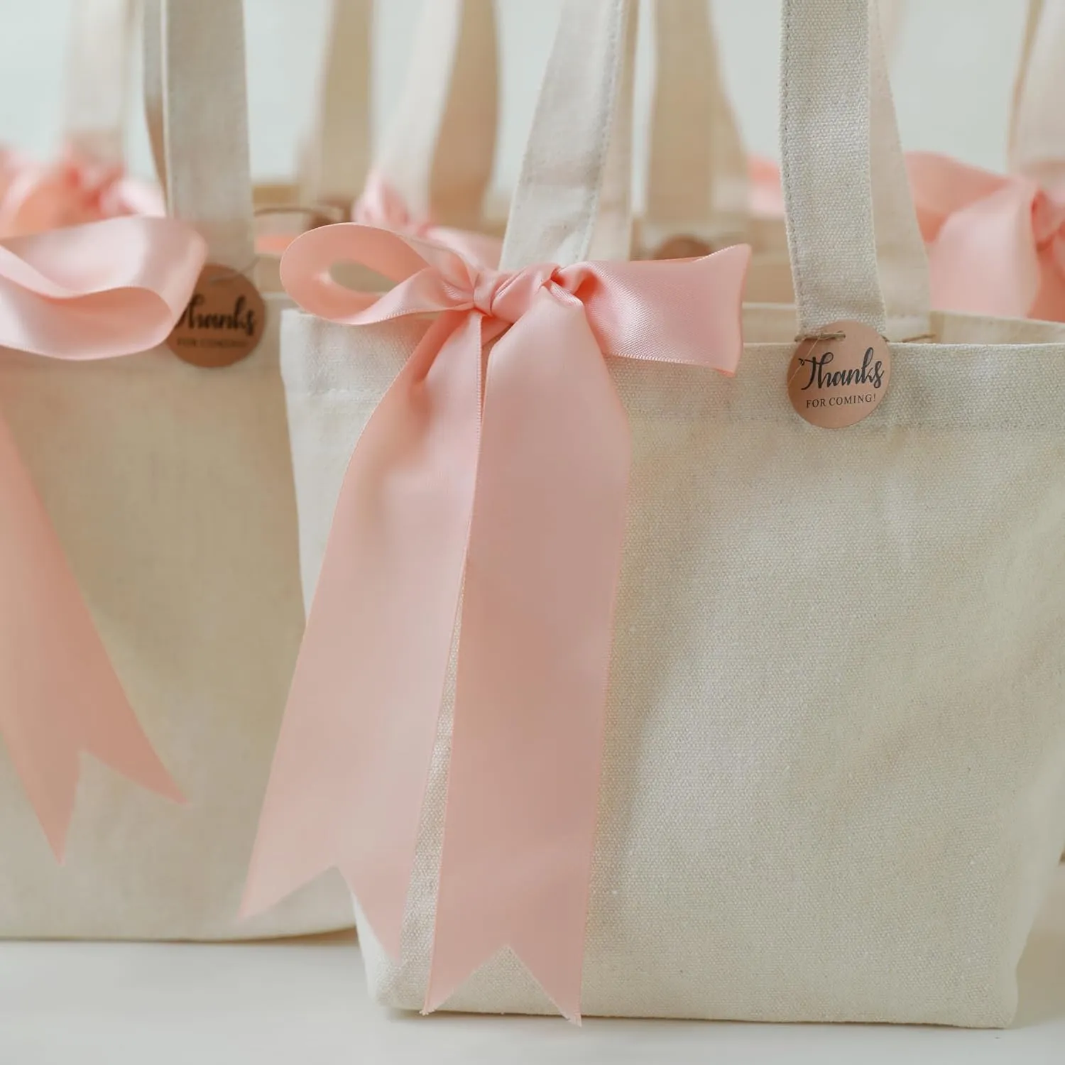 1083 Inch Canvas Tote Bags for Kids - Mini Gift Bags for Painting & Crafts
