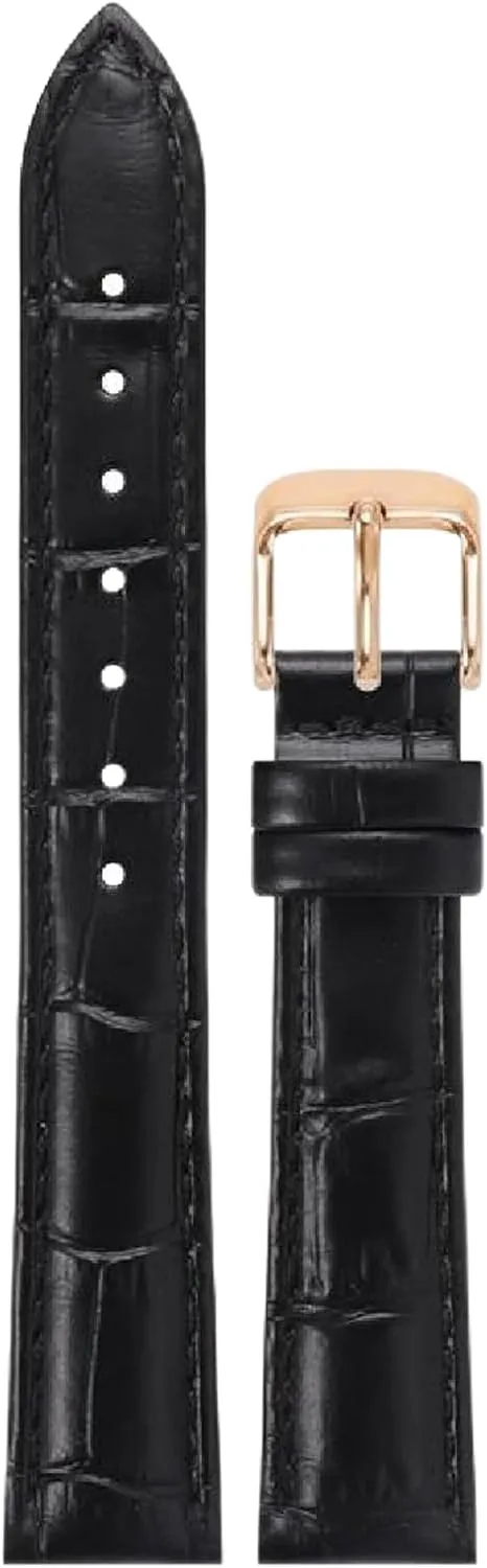 12-22mm Watch Strap White Leather for Women