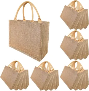1pcs 20 pcs burlap tote bags jute bridesmaid gift burlap gift beach bags bulk