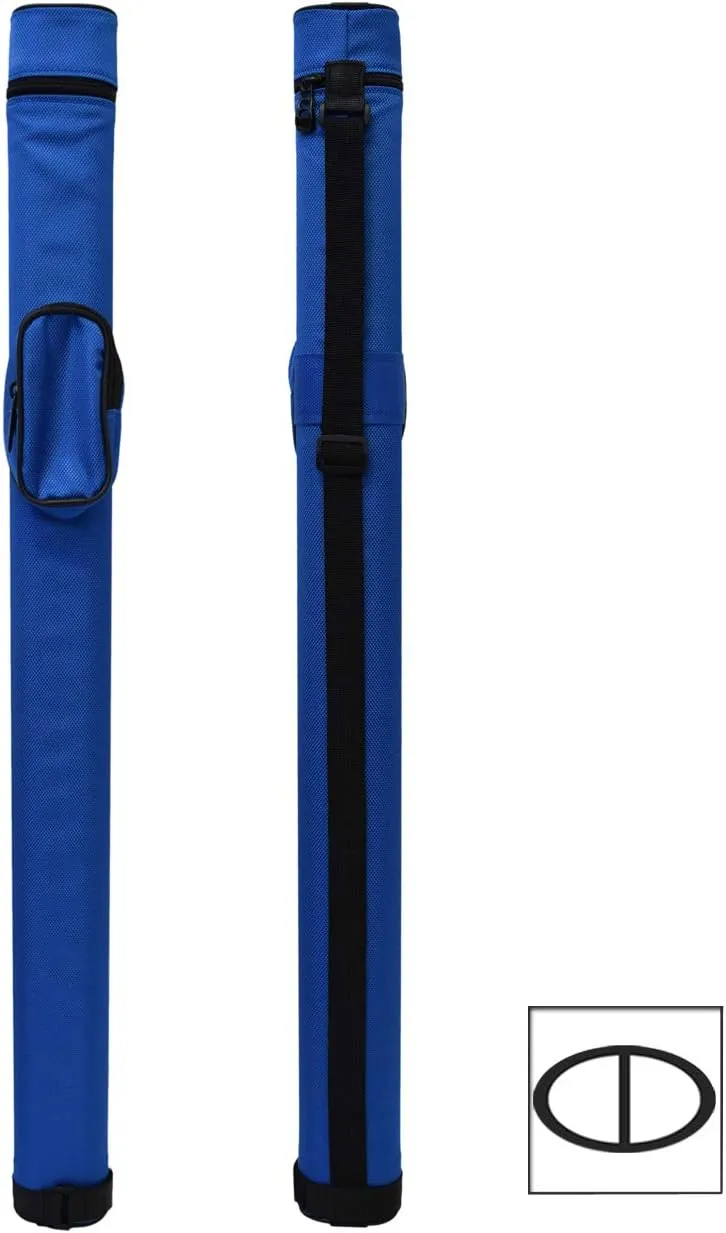 1x1 Hard Pool Cue Case Billiard Stick Carrying Pool Cue Case - 1B1S - Holds 1 Butt and 1 Shaft (Several Colors Available)