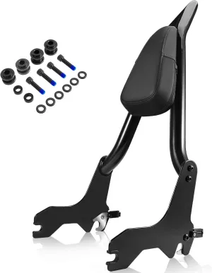 2018-2024 Low Rider Sport Glide Passenger Backrest Sissy Bar compatible with Harley Davidson Softail FXLR FXLRS FXLRST FXRST FLSB 26" Tall Quick Release Pointed Sissy Bar w/Docking kit