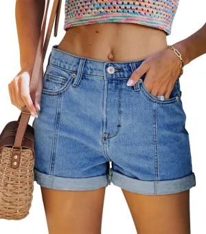 2025 Jean Shorts for Women Casual Stretchy Denim Summer Hot Short