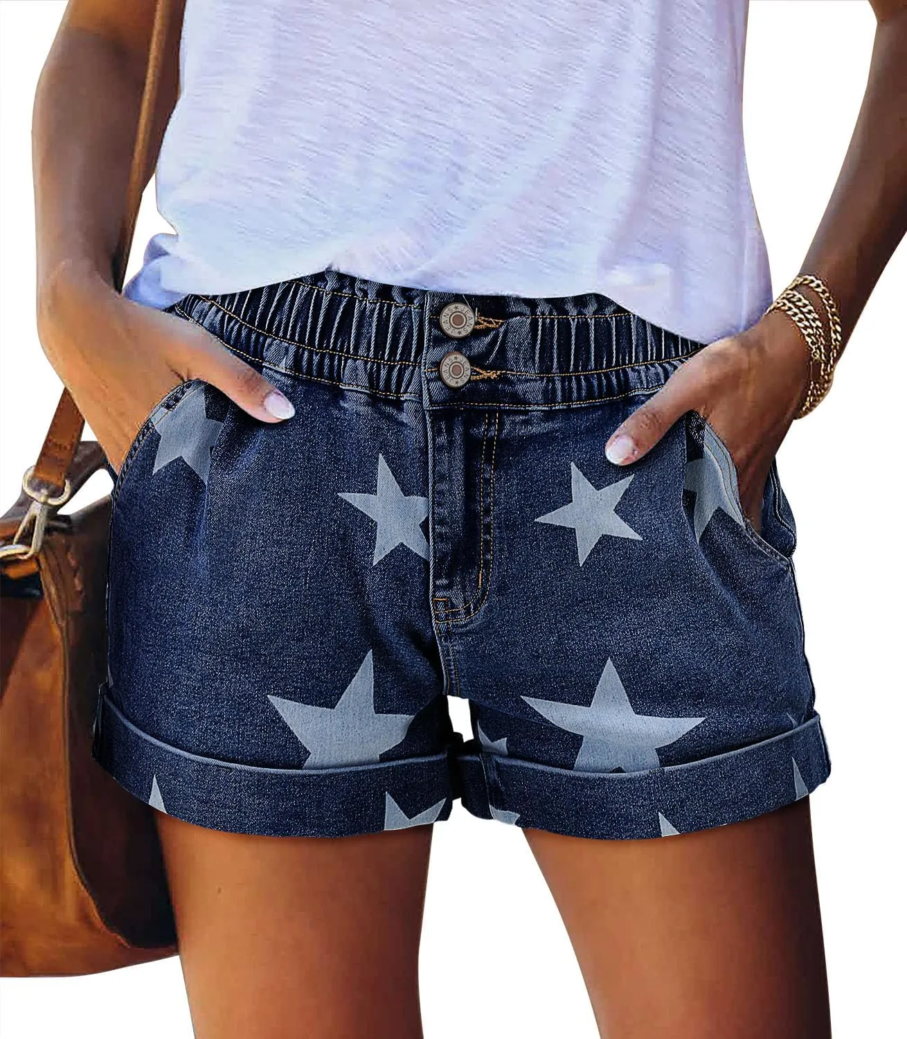 2025 Jean Shorts for Women Casual Stretchy Denim Summer Hot Short