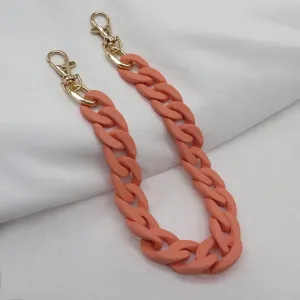 38cm New Fog Resin Chain Bag Handle Candy Color Women's Handbag Chain Strap Clutch Shoulder Wallet Chain Bag Accessories Accessories (Color : K) (B)