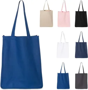 5 | 6 | 12 | 24 | 48 | 192 | 100% Heavy Cotton Canvas 27L Jumbo Shopping Gusset Tote Bag
