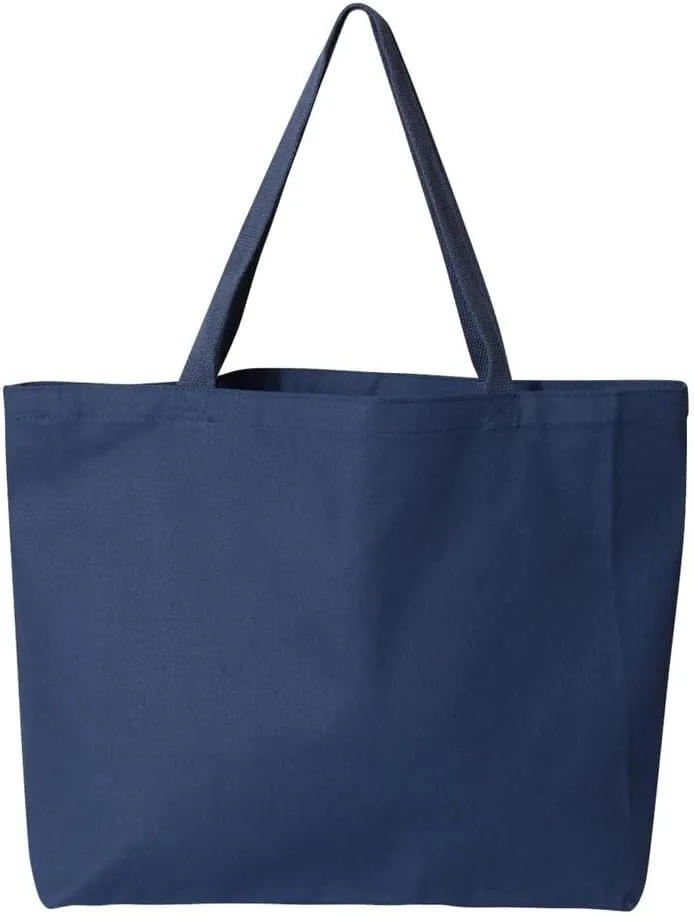 5 | 6 | 12 | 24 | 48 | 192 Isabella Blank Cotton Canvas Large Reusable Grocery Tote Bags