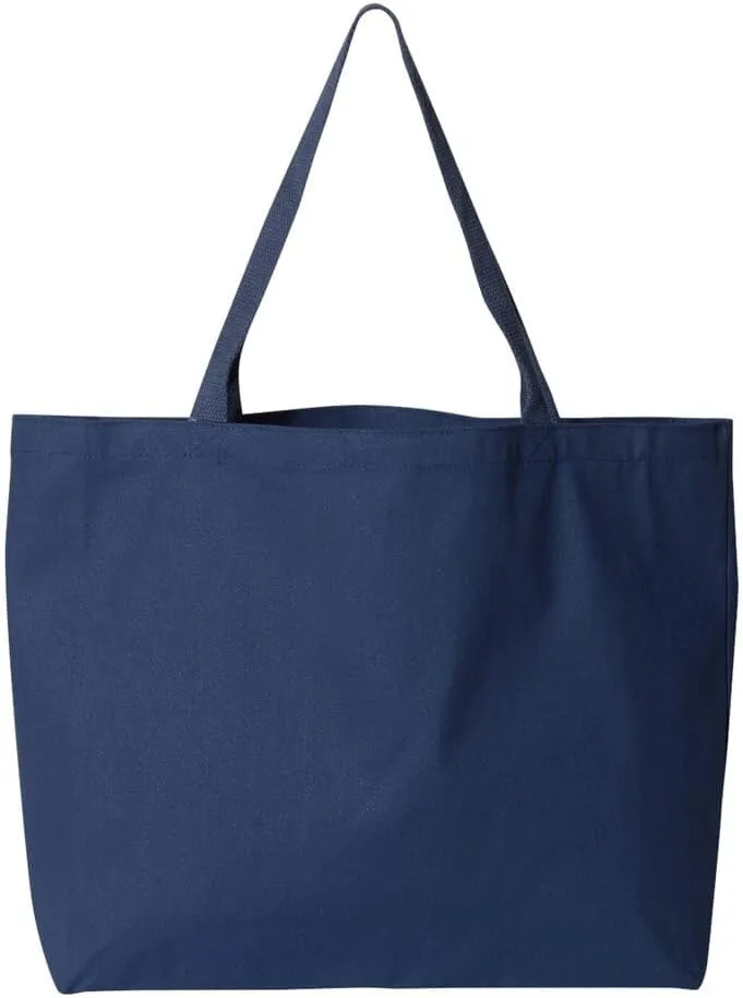 5 | 6 | 12 | 24 | 48 | 192 Isabella Blank Cotton Canvas Large Reusable Grocery Tote Bags