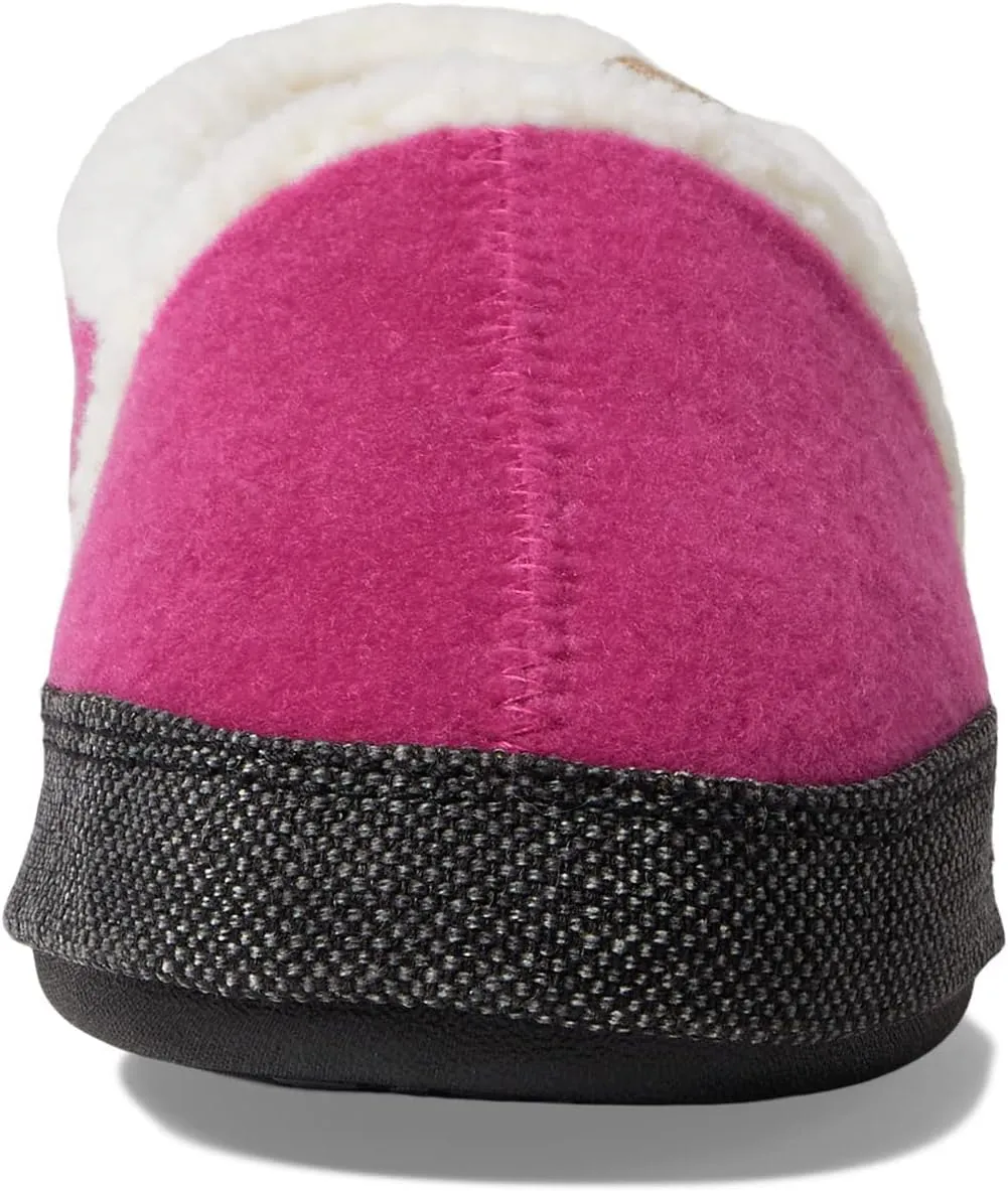 Acorn Women's All-Season Recycled Berber Madison Moc Slippers, Faux Fur Moc Toe, Solid, Bow, US Women's Size