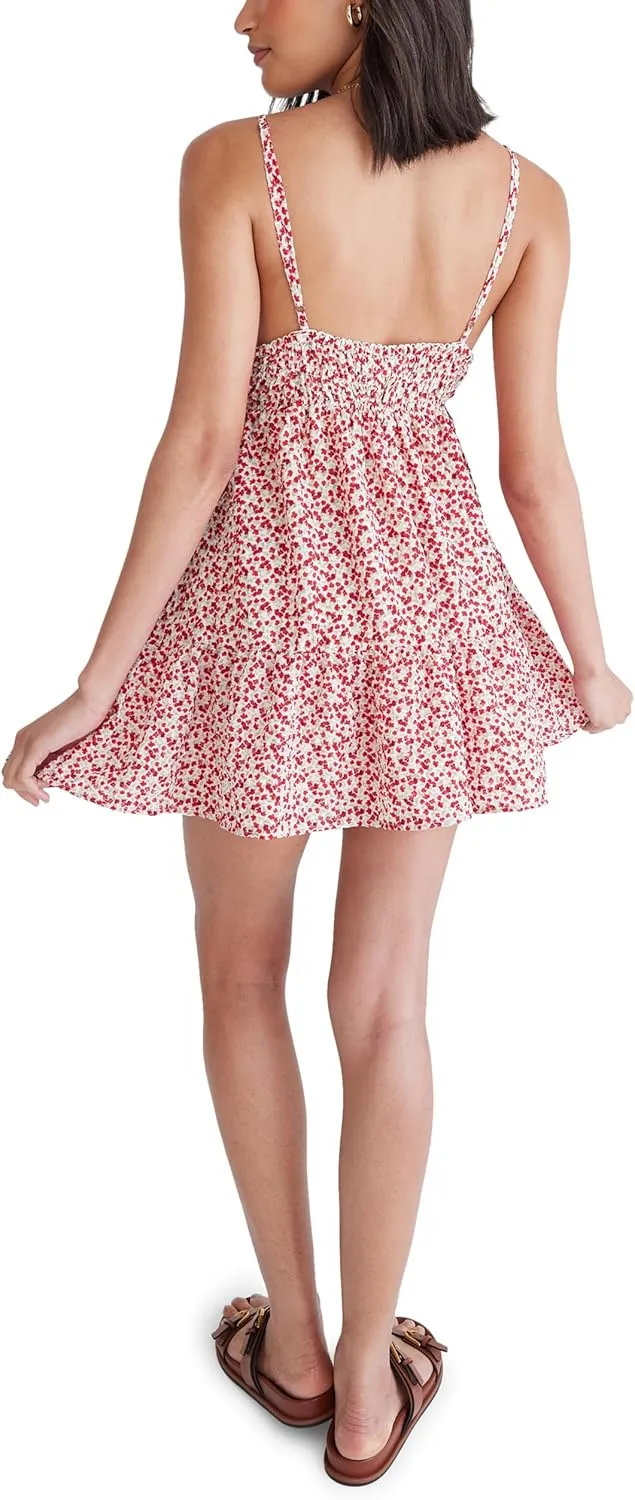 AEROPOSTALE Women's Floral V-Neck Babydoll Dress