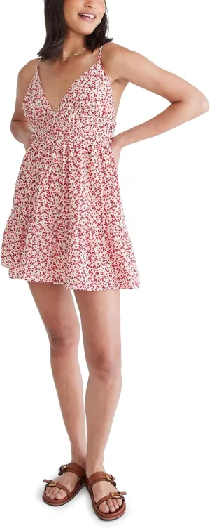 AEROPOSTALE Women's Floral V-Neck Babydoll Dress