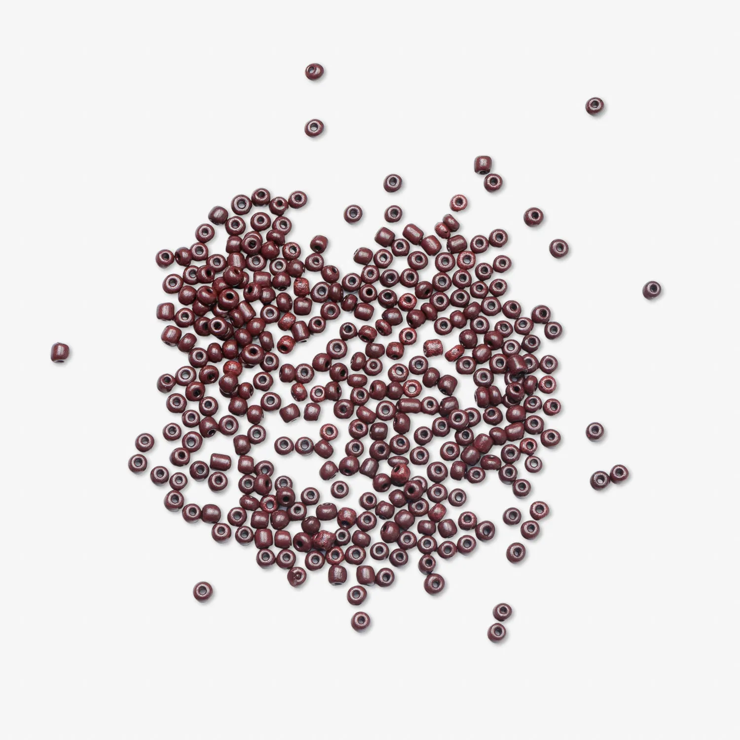 African Beads Size 8 20g Dark Brown