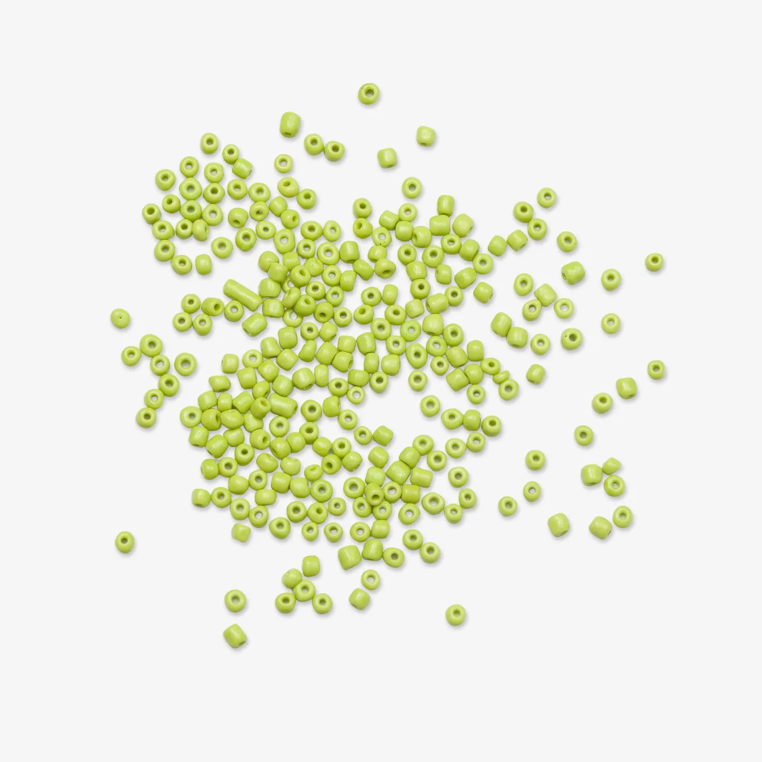 African Beads Size 8 20g Lime Green