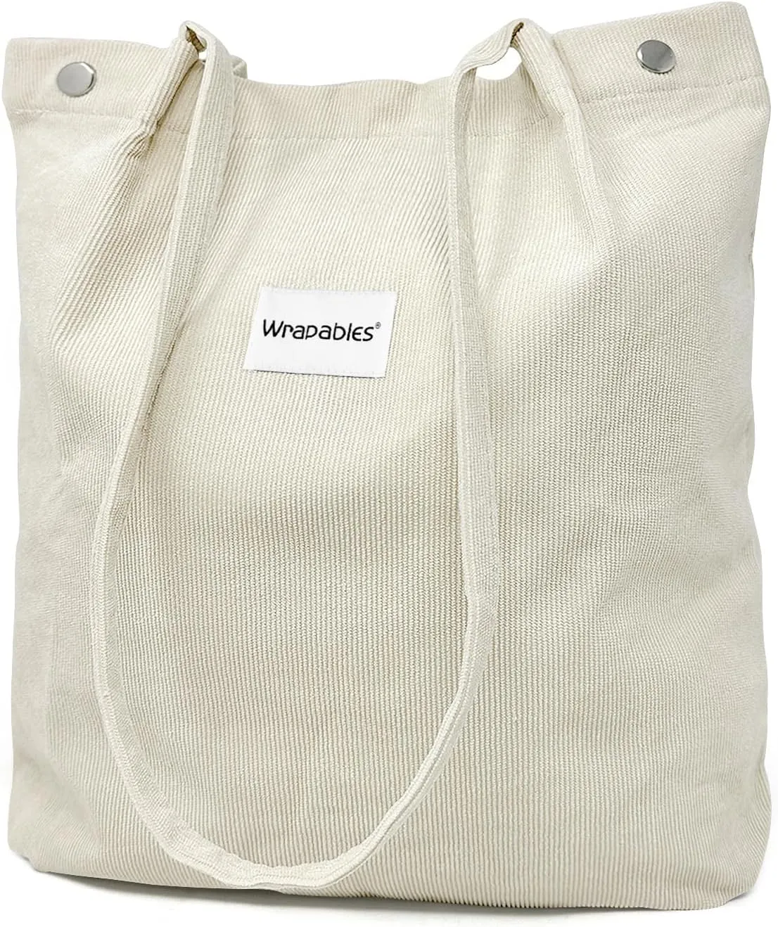 allydrew Corduroy Tote Bag, Casual Everyday Shoulder Handbag