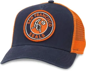 AMERICAN NEEDLE Valin MiLB San Francisco Seals Trucker Hat (42967A-SAF-ORNV)