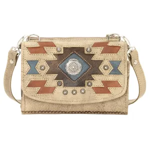 AMERICAN WEST Zuni Passage Small Crossbody Bag/Wallet - Sand