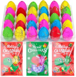 ANPHILE Christmas Hatching Dinosaur Eggs, Christmas Goodie Bag Fillers in Bulk Christmas Party Supplies Favors, Christmas Gifts for Kids School Classroom