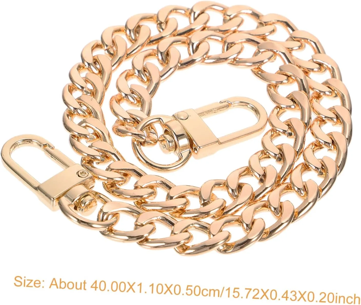 Artibetter DIY Bag Straps Metal Chain Set Tote Bag Chain Handbag Replacement Exquisite Craftsmanship