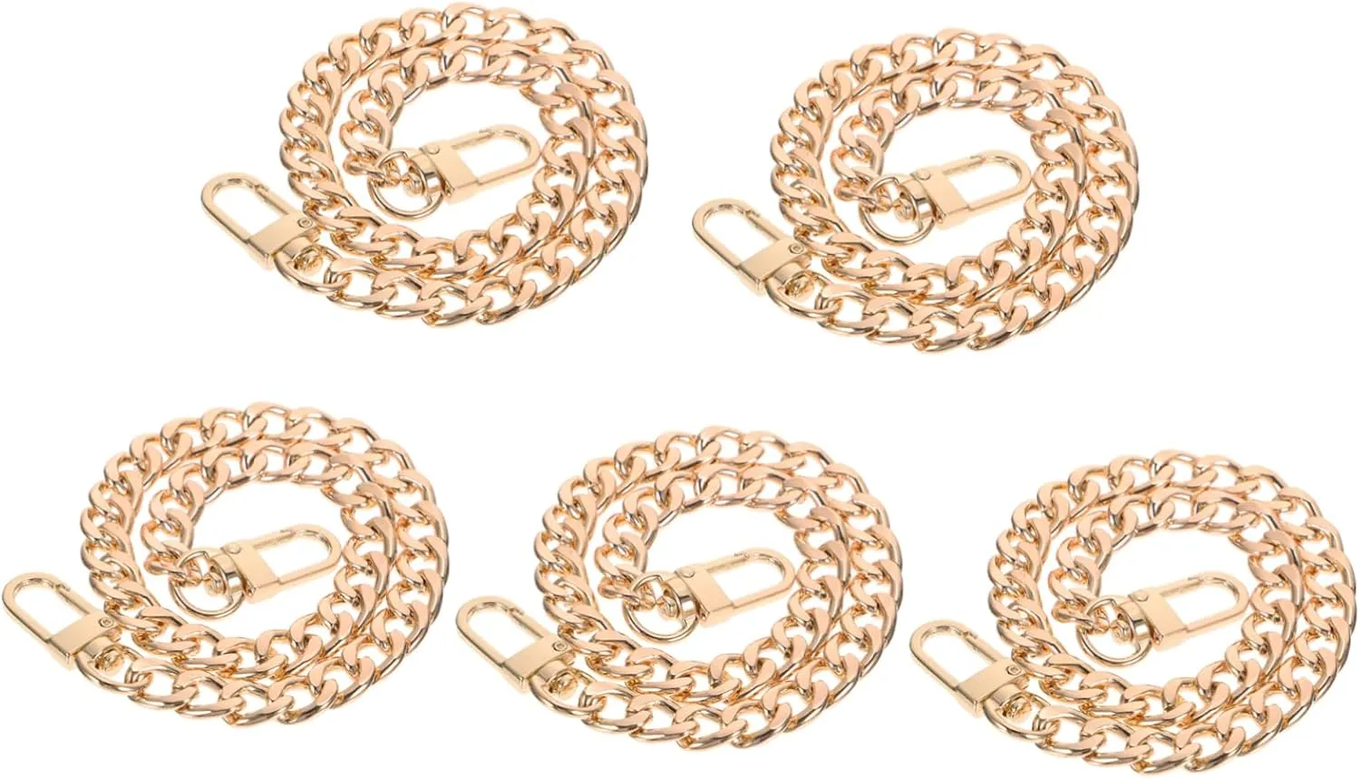 Artibetter DIY Bag Straps Metal Chain Set Tote Bag Chain Handbag Replacement Exquisite Craftsmanship