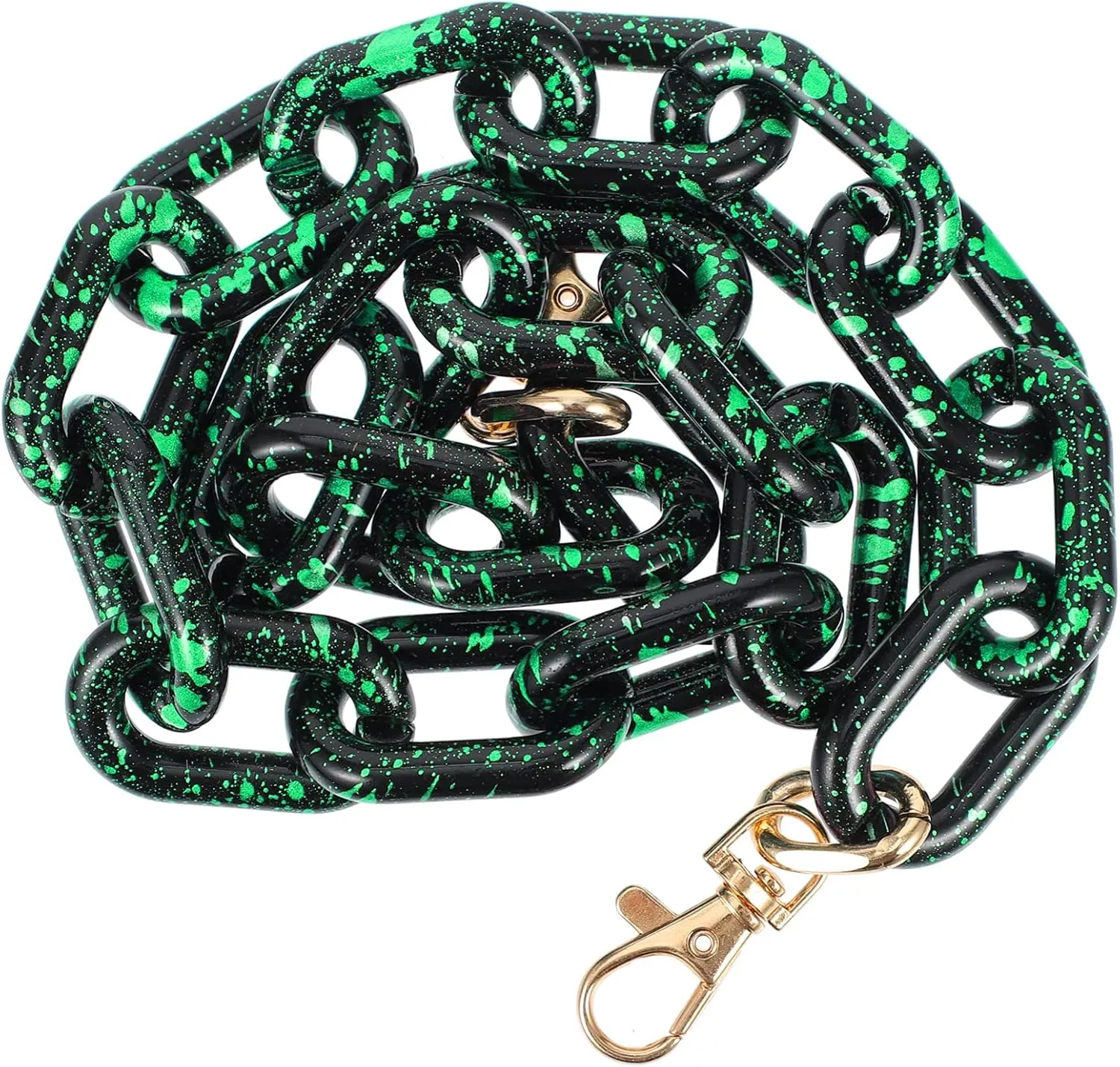 ARTSEWPLY 1Pc Acrylic Clutch Chain Lightweight Handbag Strap Bag Decoration Versatile Purse Chain Accessory for DIY Projects Snowflake Easy to Use with Convenient Buckles