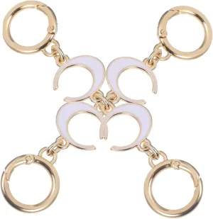 AUTSUPPL Purse Bag Chain Extender Metal Bag Extender Chain 3 Unique Crescent Designs