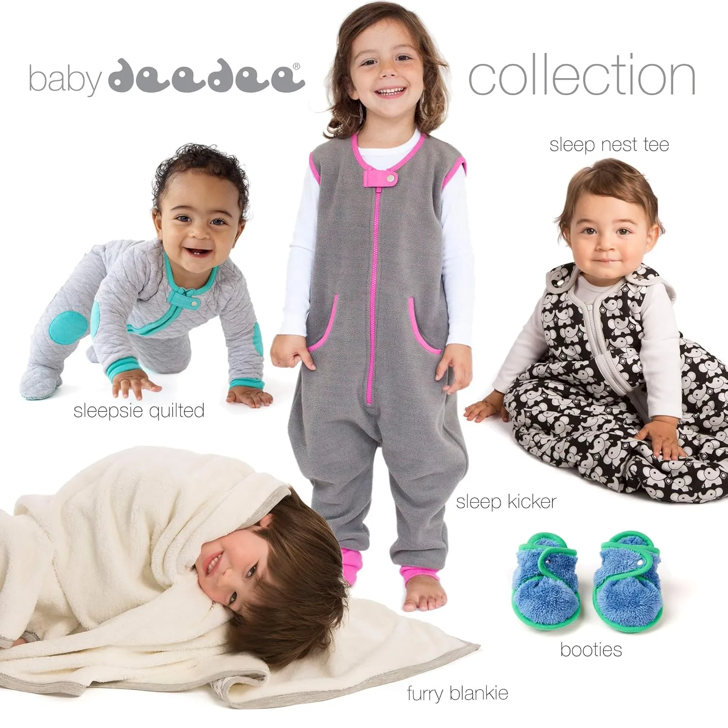 baby deedee Sleep nest Teddy Baby Sleeping Bag Sack for Boys and Girls Infants and Newborns, Soft Blue, Small (0-6 Month)