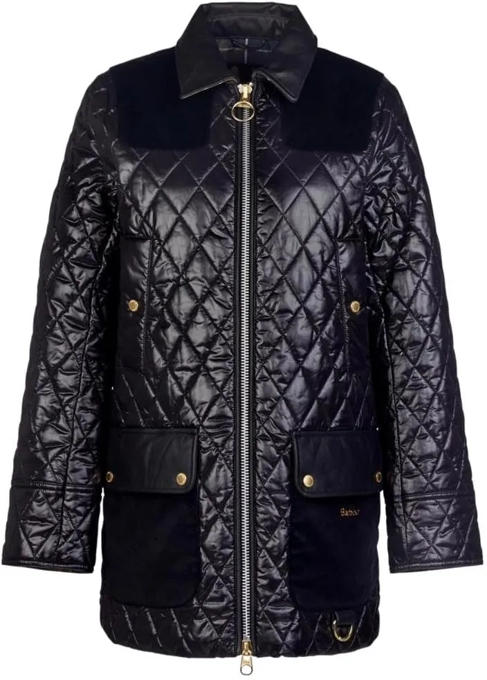 Barbour Women's Premium Carlton Quilted Jacket, Black/Classic