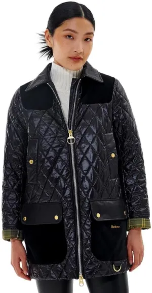 Barbour Women's Premium Carlton Quilted Jacket, Black/Classic
