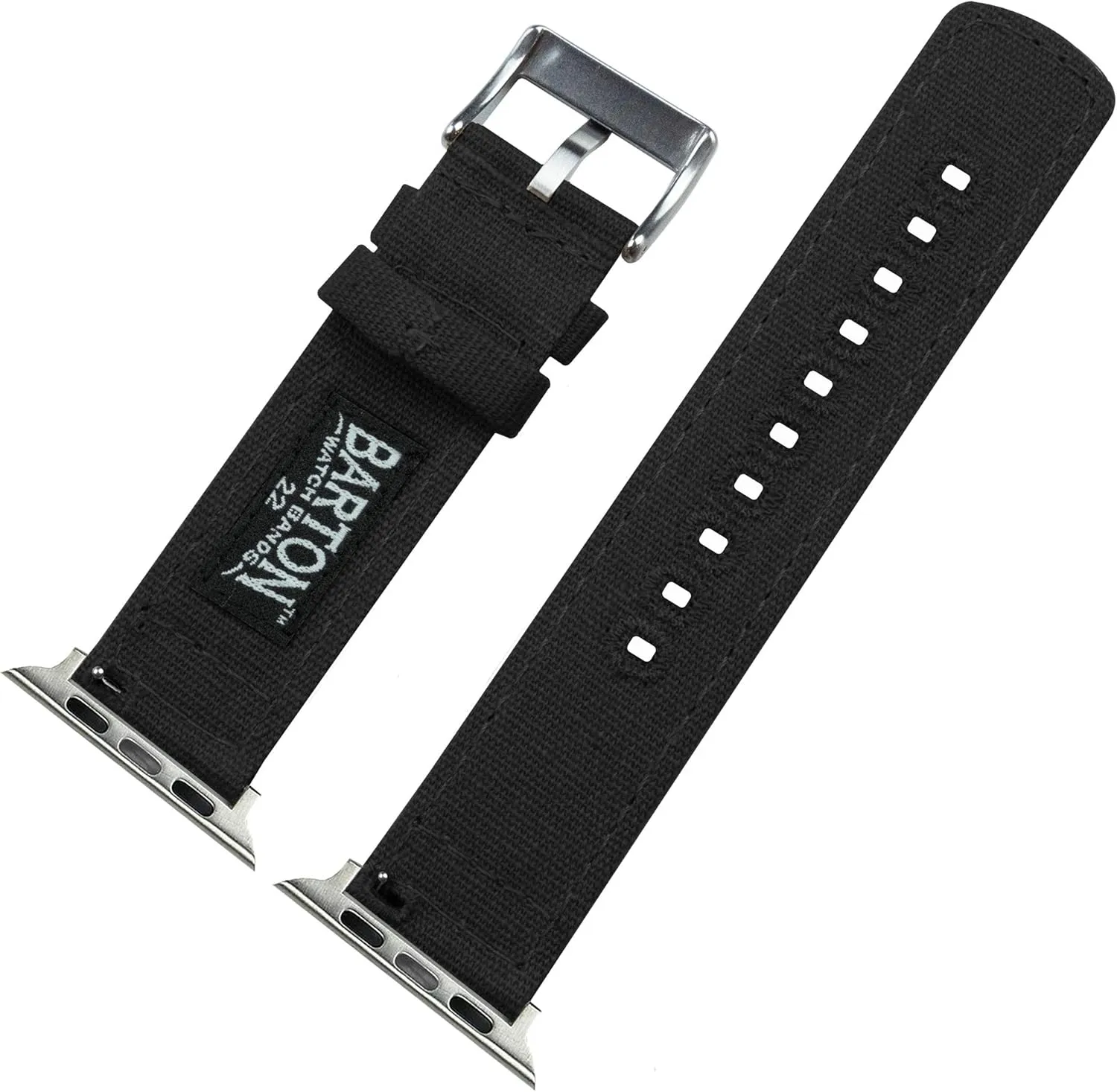 BARTON WATCH BANDS - Canvas Watch Bands Compatible with Apple Watch Models - 1, 2, 3, 4, 5, 6, 7, 8, 9, 10, SE, Ultra & Ultra 2