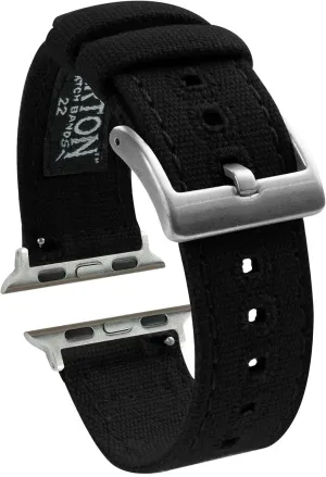 BARTON WATCH BANDS - Canvas Watch Bands Compatible with Apple Watch Models - 1, 2, 3, 4, 5, 6, 7, 8, 9, 10, SE, Ultra & Ultra 2
