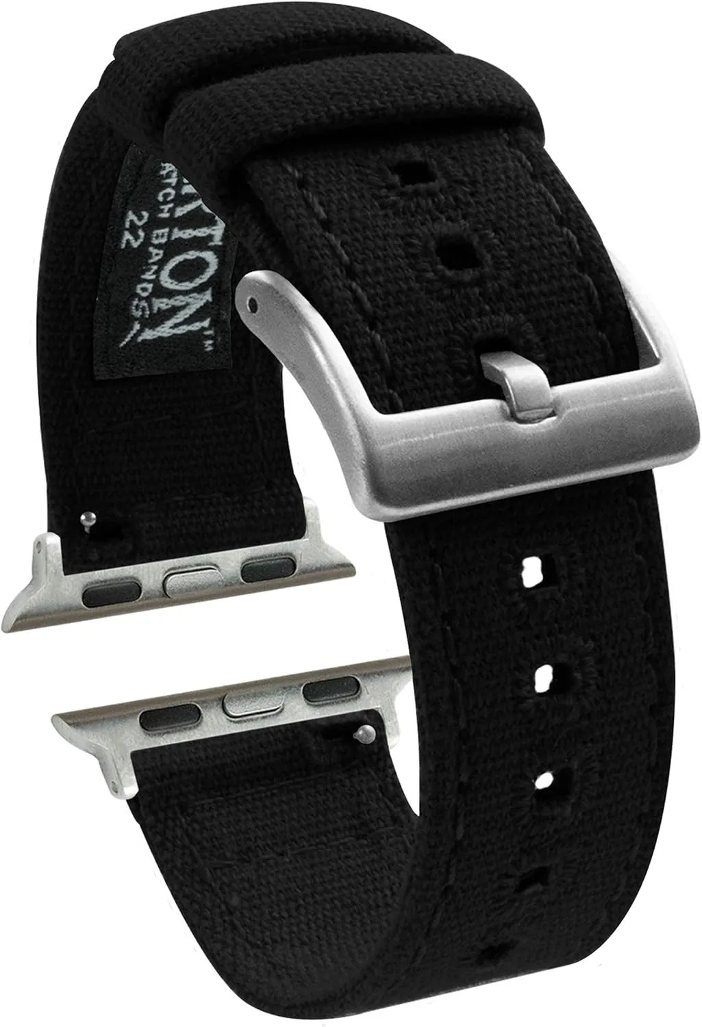 BARTON WATCH BANDS - Canvas Watch Bands Compatible with Apple Watch Models - 1, 2, 3, 4, 5, 6, 7, 8, 9, 10, SE, Ultra & Ultra 2