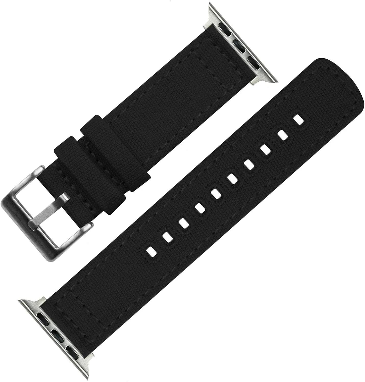 BARTON WATCH BANDS - Canvas Watch Bands Compatible with Apple Watch Models - 1, 2, 3, 4, 5, 6, 7, 8, 9, 10, SE, Ultra & Ultra 2