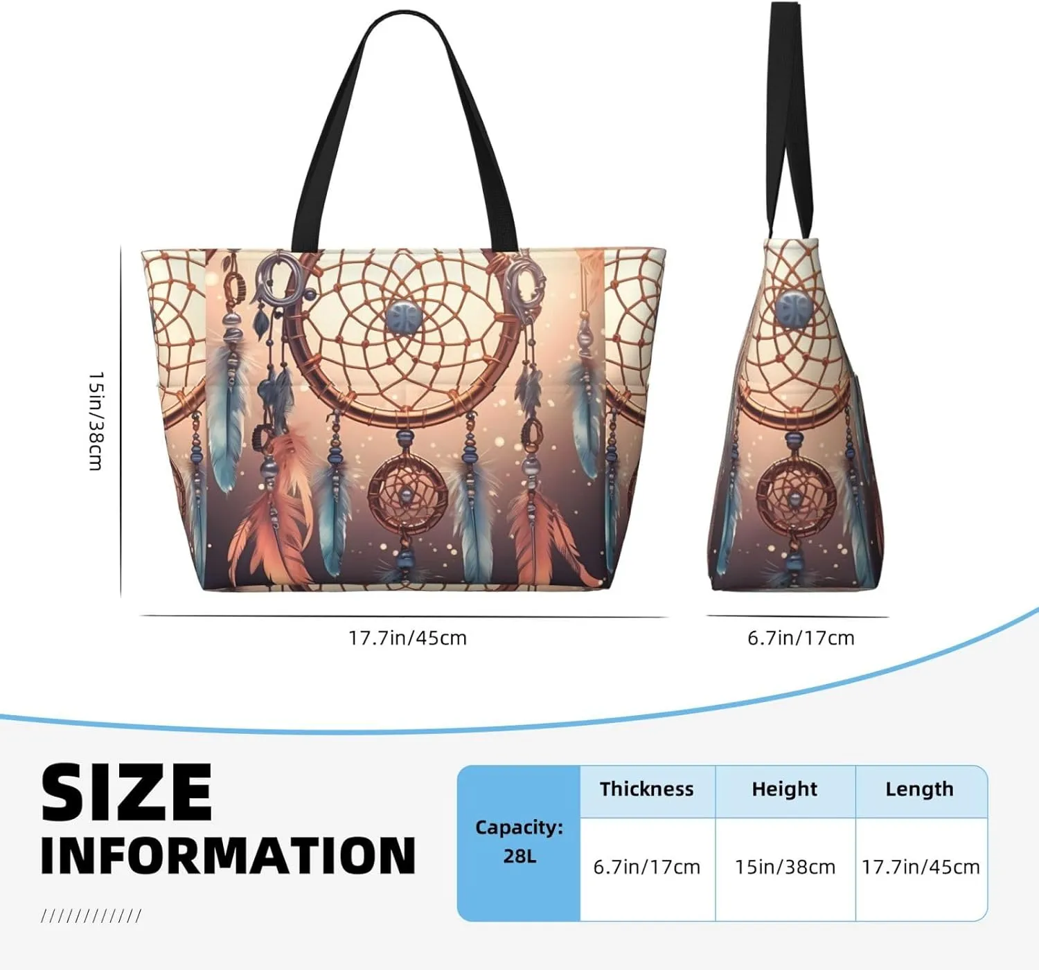 Beach Tote Bag for Women Oversized Travel Weekender Bags Sunset elephant Waterproof Pool Bag Beach Accessories