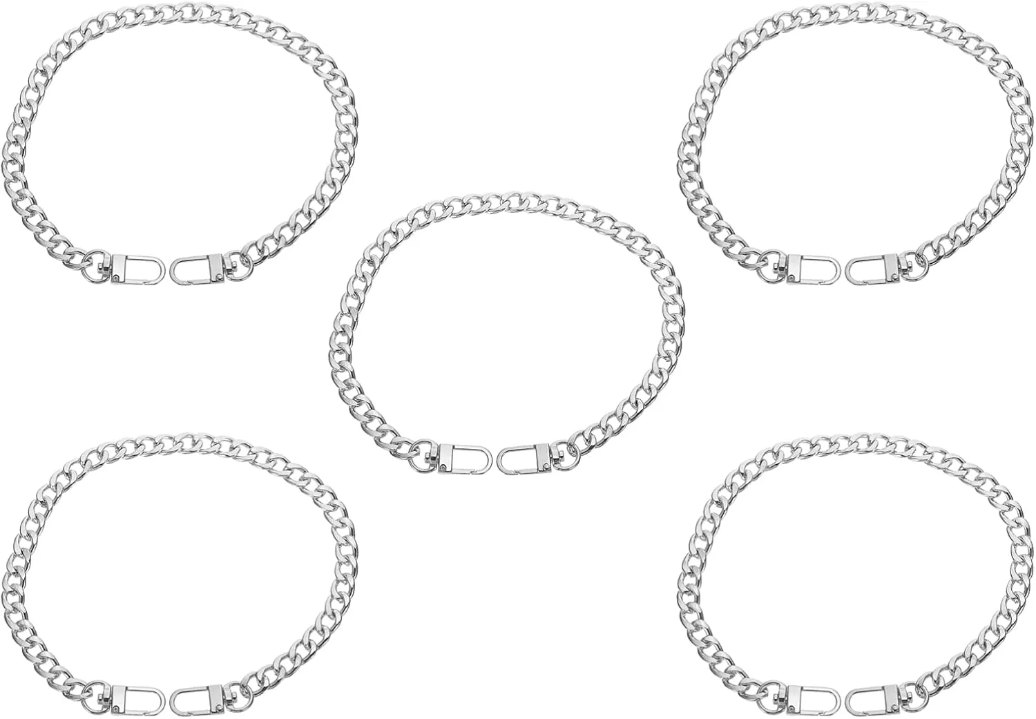 Beatifufu Purse Chain Double End Alloy Buckle Replacement Handbag Straps for Bag Accessories for Handbag and Purse Restoration