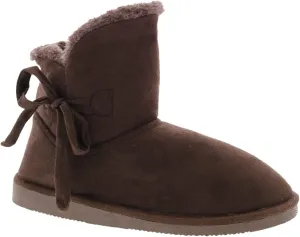 Bellini Ace Women's Short Microsuede Winter Boot With Bow