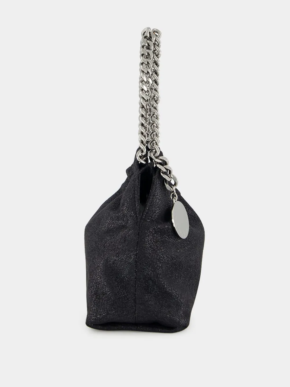 Black Falabella Drawstring Crossbody Bag