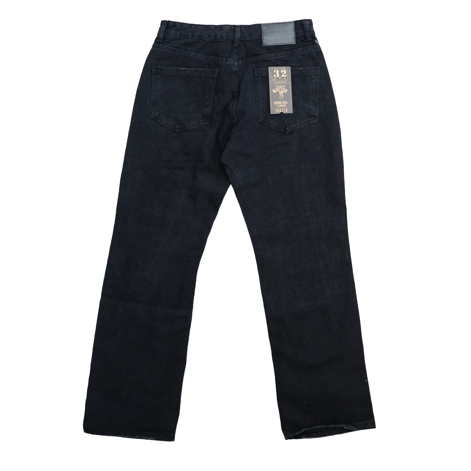 BLACK ROCKSTAR DISTRESSED WATSON DENIM