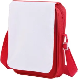 Blank Sublimation Crossbody Bag, DIY Printable Shoulder Messenger Bag for Father's Day Birthday Crafting Gifts