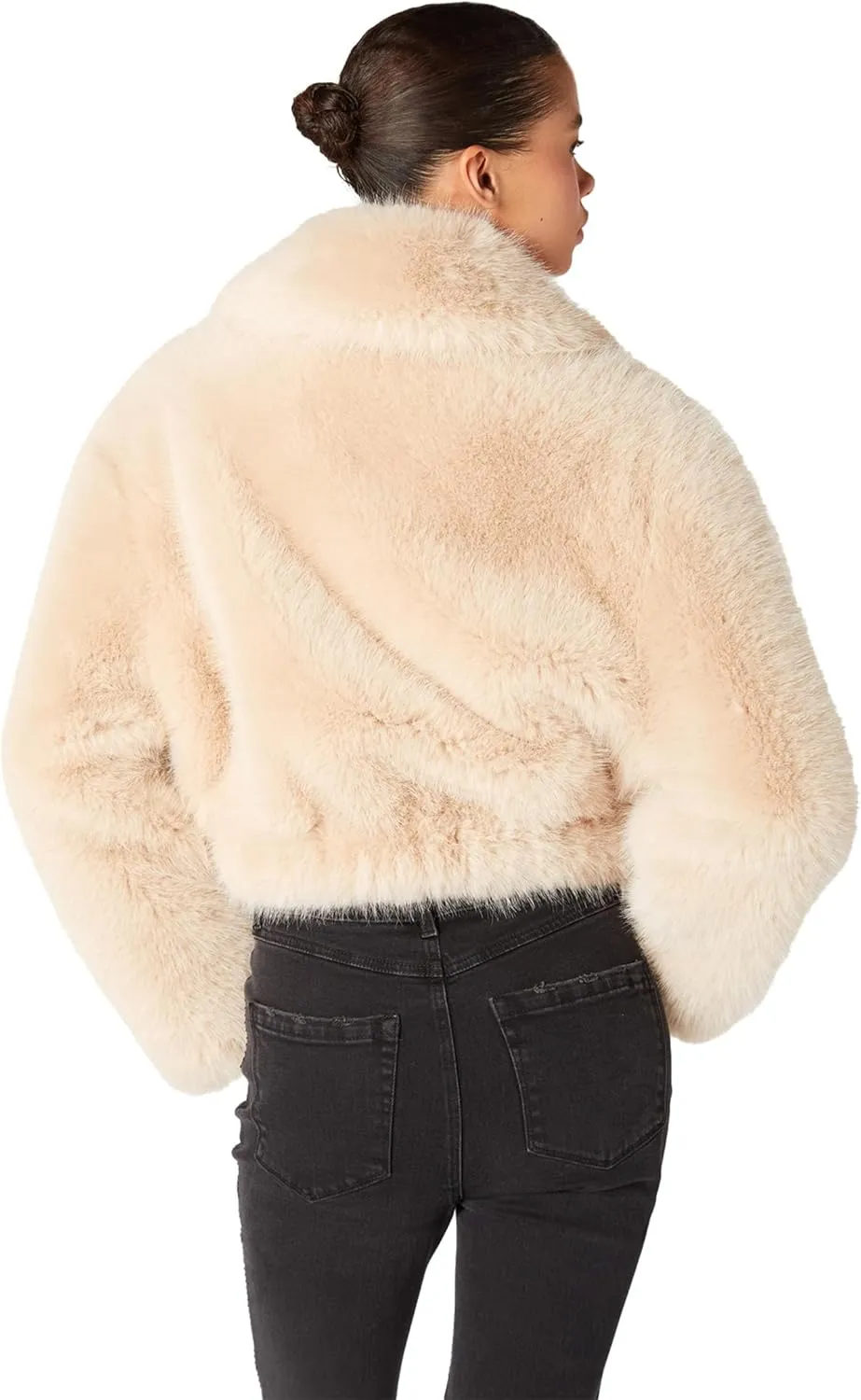 [BLANKNYC] Womens Faux Fur Bomber Jacket