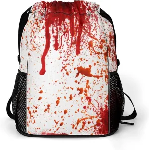 Blood Splatter Horror Sports Bundle Pocket Wet Dry Separation Backpack