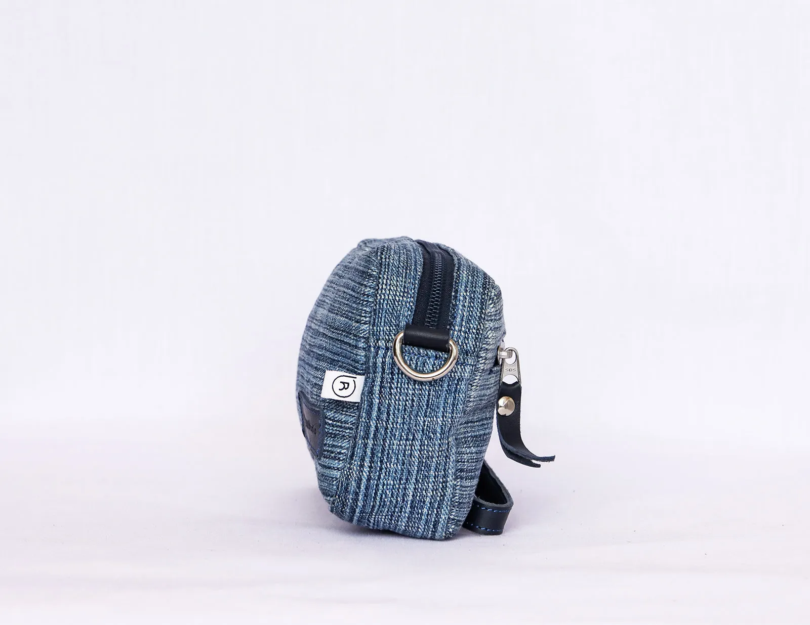 Blue Denim Crossbody Bag