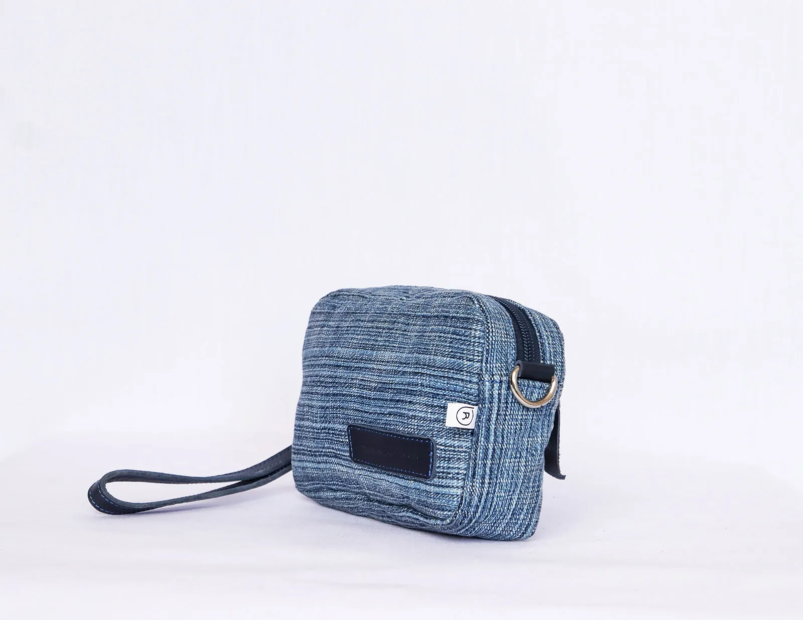 Blue Denim Crossbody Bag