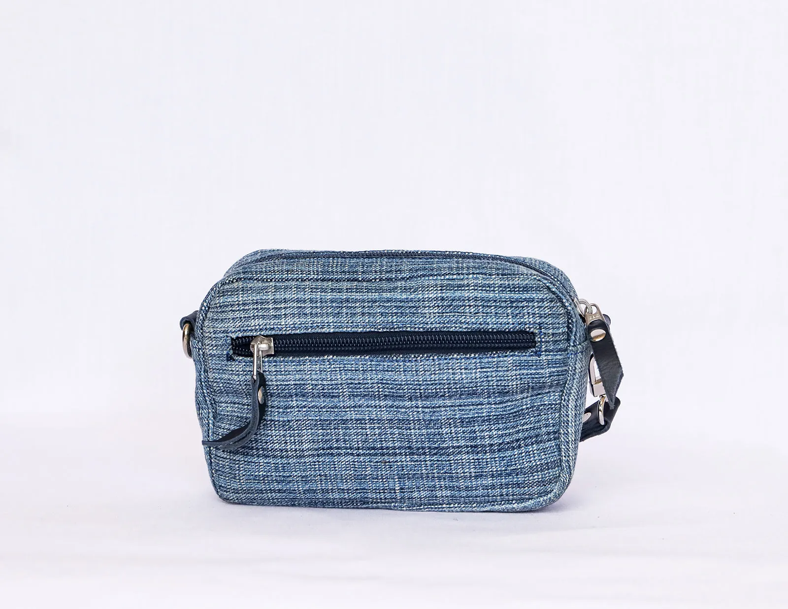 Blue Denim Crossbody Bag