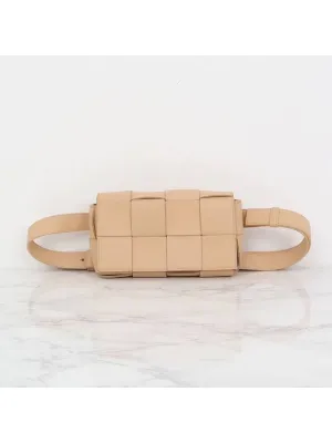 Bottega Veneta Cassette belt bag mini almond 668572