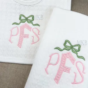 Bow Side Tails Mini Machine Embroidery Design File