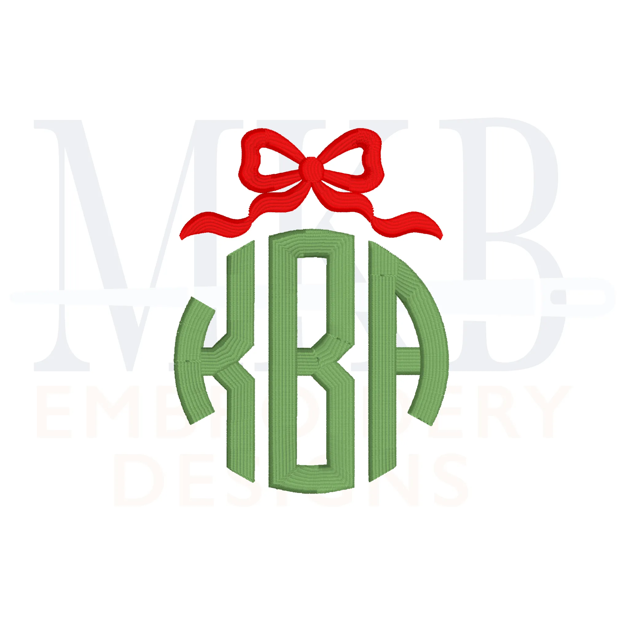 Bow Side Tails Mini Machine Embroidery Design File
