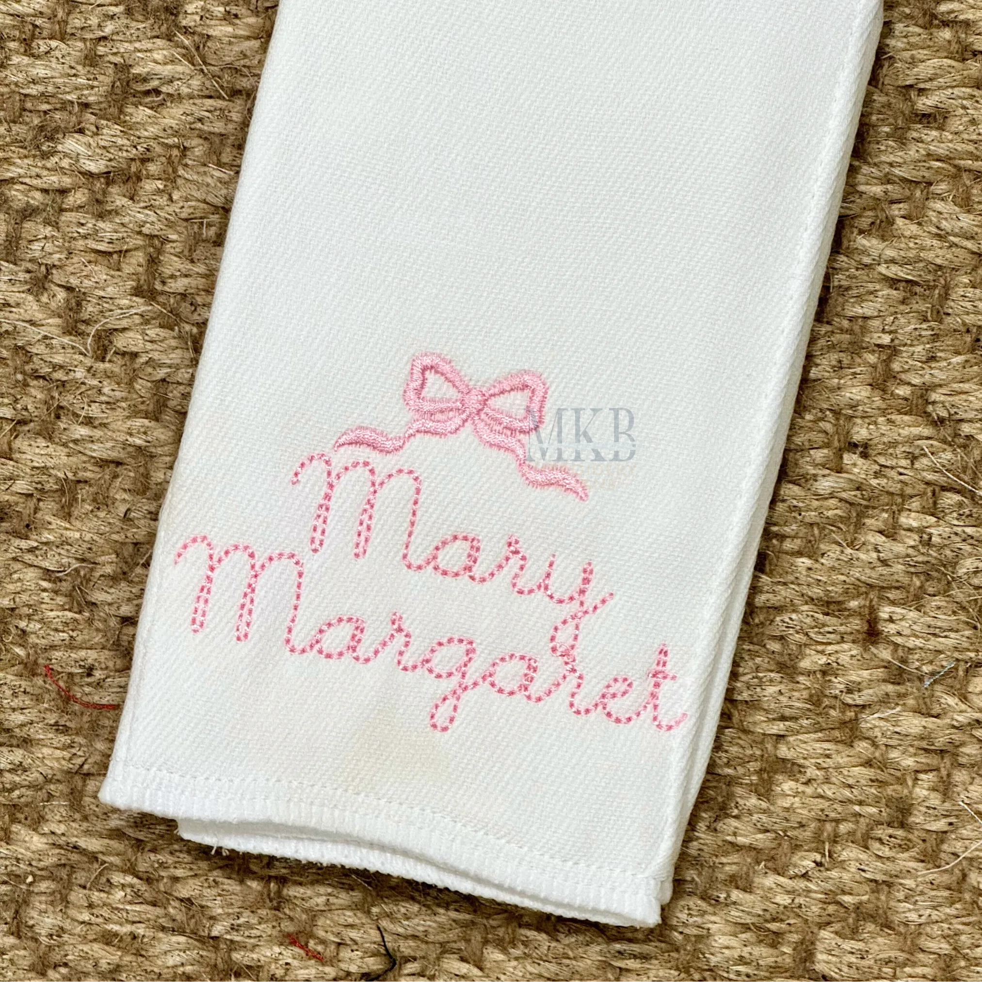 Bow Side Tails Mini Machine Embroidery Design File