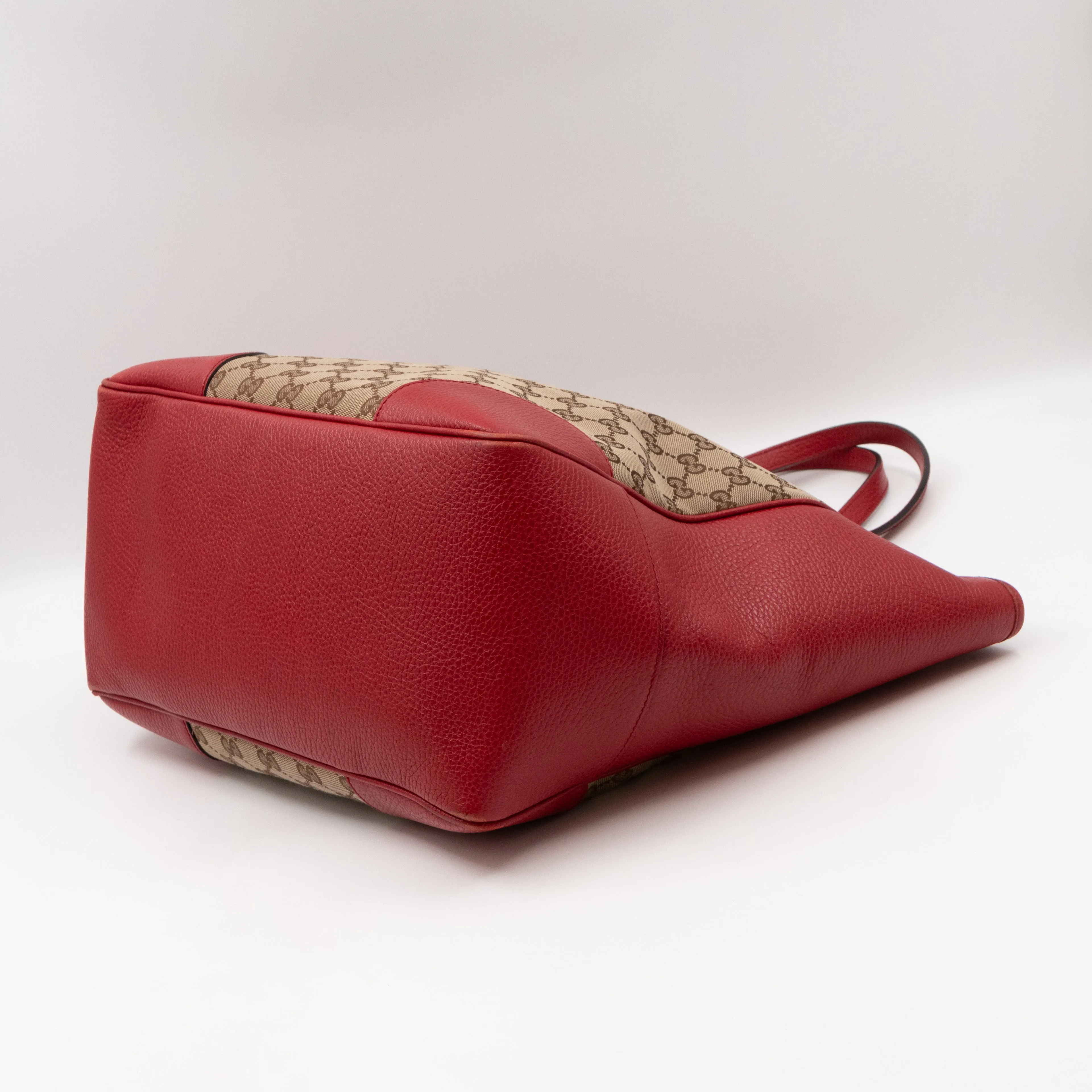 Bree Original Tote Medium GG Canvas Red Leather